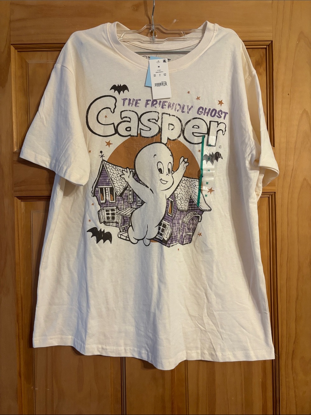 Hybrid Apparel White Casper The Friendly Ghost Graphic Tee